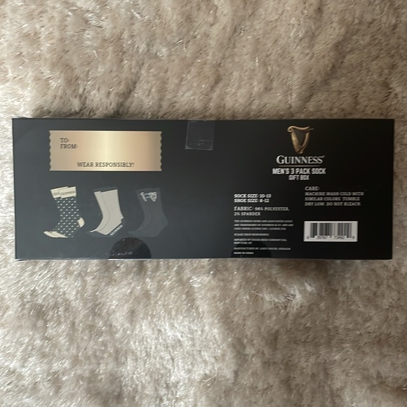 Guinness Men's Three Pack Sock Gift Box - Picture 4 of 12